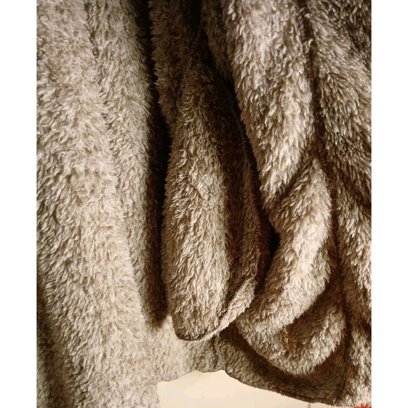 Cuddl Duds Super Soft Fuzzy Cardigan W/Pockets Light Brown Womens Large Soft - Picture 12 of 16